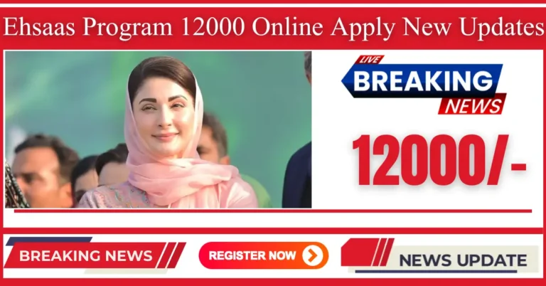 Ehsaas Program 12000 Online Apply New Updates 2024