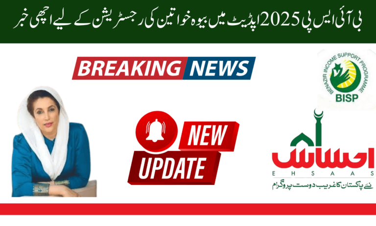 بی آئی ایس پی میں خواتین کی رجسٹریشن اگر آپ بے نظیر انکم سپورٹ پروگرام کے لیے کوالیفائی کرنا چاہتے ہیں اور مالی امداد حاصل کرنا چاہتے ہیں