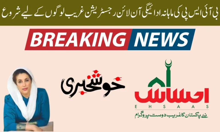 BISP ماہانہ ادائیگی حکومت پاکستان کے وزیر اعظم محمد شہباز شریف نے BISP Bisp Monthly Payment Online کے نام سے ایک نیا پروگرام بنایا ہے