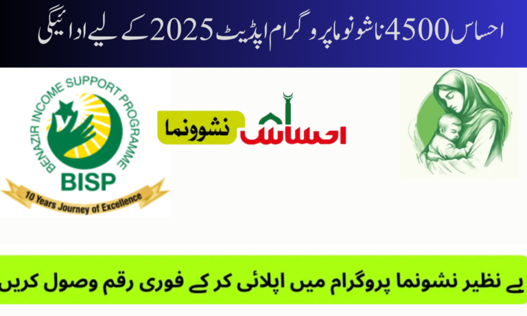 احساس 8171 4500 ناشونوما پروگرام اپڈیٹ 2025 کے لیے ادائیگی
