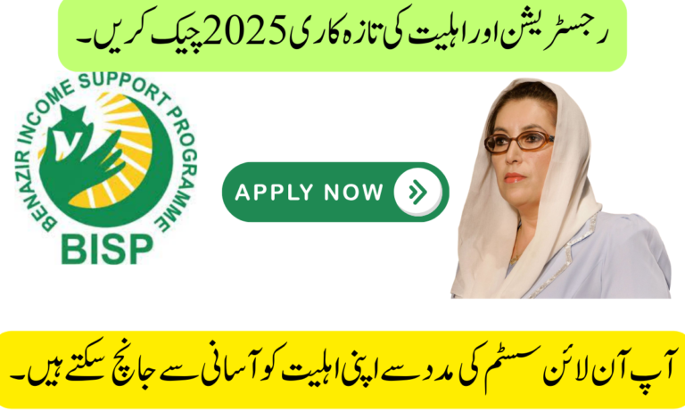 آپ آن لائن سسٹم کی مدد سے اپنی اہلیت کو آسانی سے جانچ سکتے ہیں۔