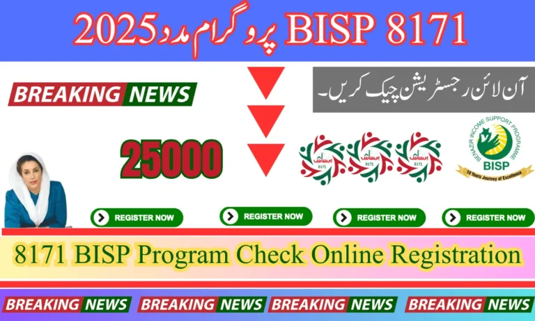 حکومت پاکستان کی جانب سے احساس پنجاب حکومت پی کے 81 رجسٹریشن 2025 اب ہر غریب کے لیے دستیاب ہے.