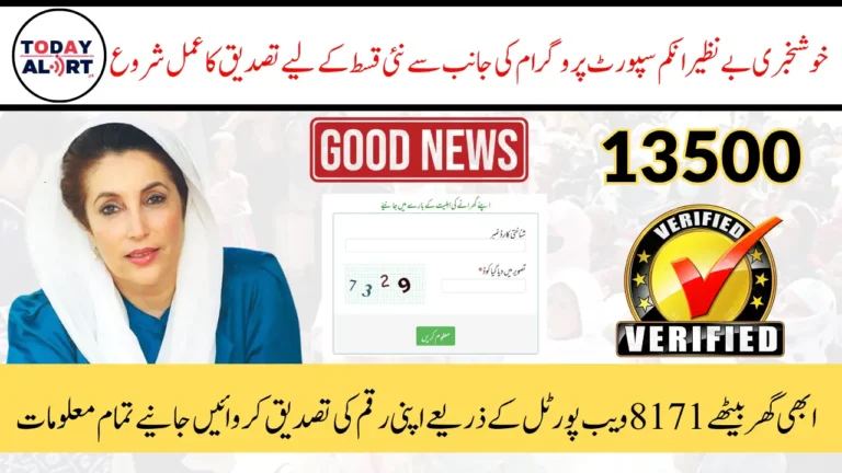 BISP Payment Verification Via 8171 Web Portal Latest Method