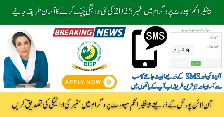 BISP 8171 September 2025 Online Check, SMS Method, and Payment Info
