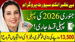 BISP Phase 1 January Payment Dates, Districts and Authorized Payment Retailers